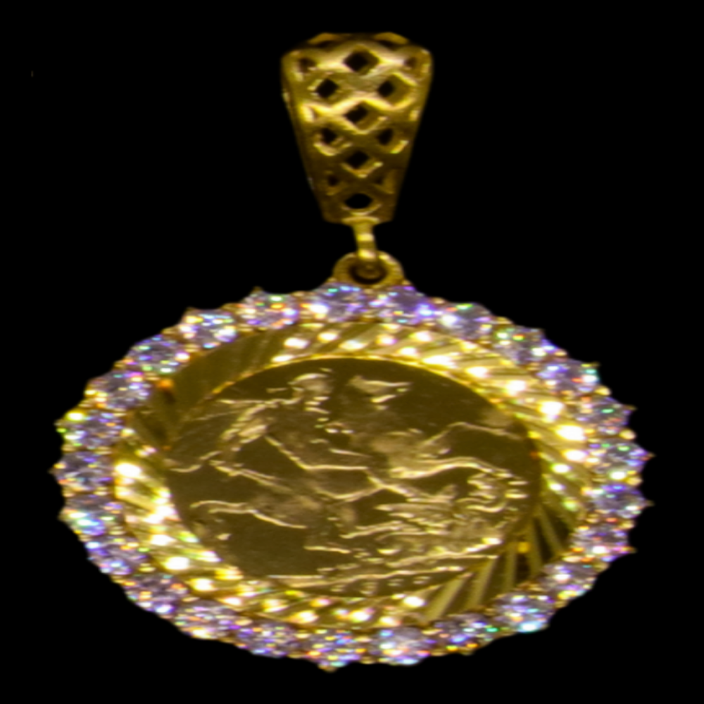 21K Gold Stone Pendant – SW23867